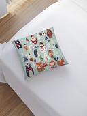 Чехол на подушку JoyArty Новогодние зверюшки sl_380868