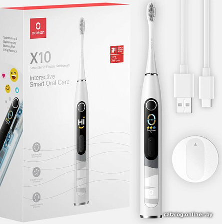 Электрическая зубная щетка Oclean X10 Smart Electric Toothbrush (серый)