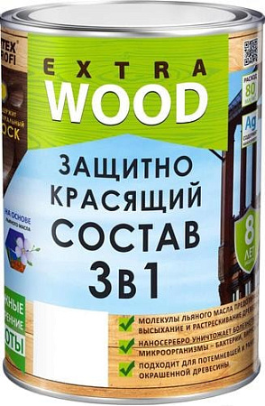 Пропитка Farbitex Profi Wood Extra 3в1 0.8 л (сосна)
