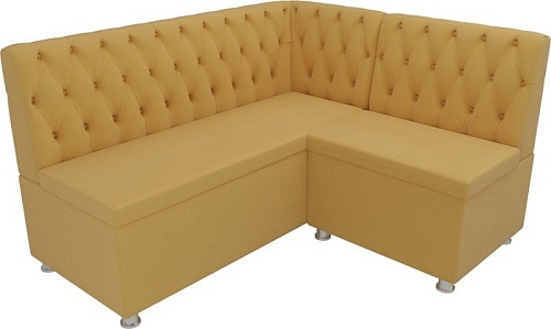 Угловой диван Mebelico Мирта 107595 (левый, желтый)