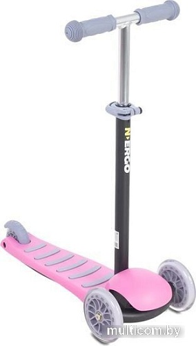 Трехколесный самокат N.Ergo 2 в 1 LB1502 (розовый)