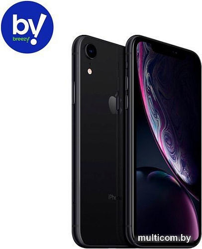 Смартфон Apple iPhone XR 64GB Воcстановленный by Breezy, грейд A (черный)