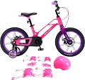 Детский велосипед Nialanti Magic 16 MD 2025 (розовый, с комплектом защиты, разобранный)