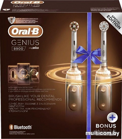 Электрическая зубная щетка Braun Oral-B Genius 8900 D701.535.5XC (белый)