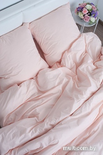 Постельное белье Миланика Персик 1.5сп (поплин г/к)