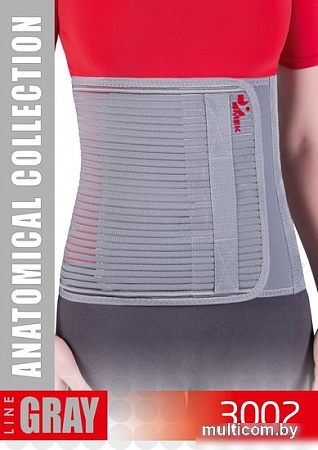 Бандаж абдоминальный MEK 3002 (S, серый)