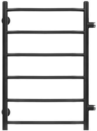 Полотенцесушитель Granula Трапеция 50х60 6 перекладин (боковое подключение, черный матовый)