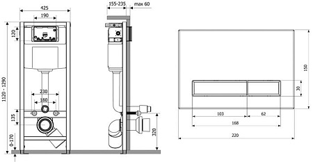 Инсталляция для унитаза Lavinia Boho Relfix 4 в 1 77010003