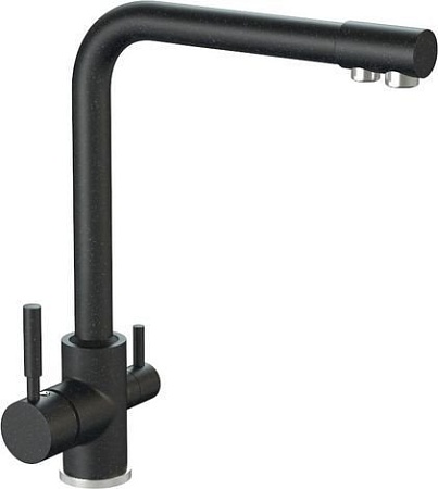 Смеситель MARRBAXX Карельский камень КМ006/Q4 (черный)