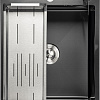 Кухонная мойка Saniteco 5060 PVD (с сифоном, дозатором и коландером)
