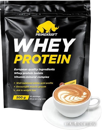 Протеин Prime Kraft Whey Protein с витаминами и минералами (500г, капучино)