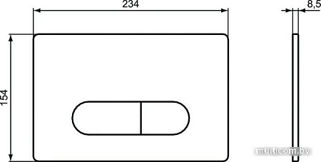 Панель смыва Ideal Standard Oleas M1 R0115A6