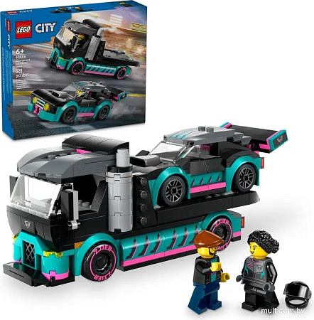 Конструктор LEGO City 60406 Гоночный автомобиль и грузовик-автовоз