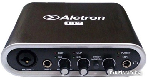 Аудиоинтерфейс Alctron U12 (черный)