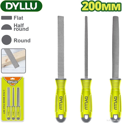 Набор напильников Dyllu DTSF1403 (3 предмета)