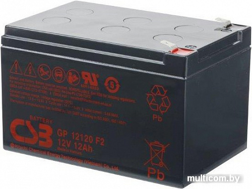 Аккумулятор для ИБП CSB GP12120 F2 (12В/12 А&middot;ч)
