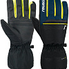 Горнолыжные перчатки Reusch Snow King 6201198-7800 (р-р 7, Black/Dress Blue/Safety Yellow)