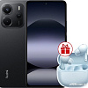 Смартфон Xiaomi Redmi Note 14 6GB/128GB международная версия (черный) + наушники Xiaomi Redmi Buds 6 Lite (голубой) по акции