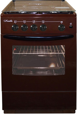 Кухонная плита Лысьва ГП 400 М2С-2у (стеклянная крышка, коричневый)