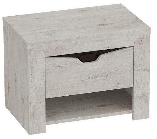 Тумба Мебельград Соренто с ящиком (дуб бонифаций-кофе структурный матовый)