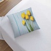 Чехол на подушку JoyArty Желтые тюльпаны на деревянных досках sl_59399