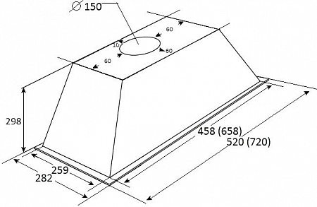 Кухонная вытяжка KUPPERSBERG Inlinea 52 XE