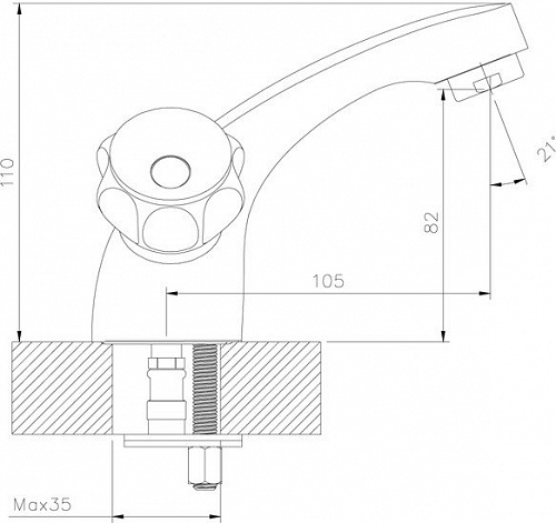 Смеситель Decoroom DR45011R