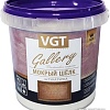 Декоративная штукатурка VGT Gallery Мокрый Шелк Lux (1 кг, база серебристо-белая №1)