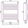 Полотенцесушитель Сунержа Богема+ 600x500 00-0221-6050