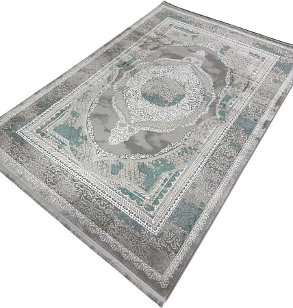 Radjab Carpet Афина Прямоугольник 1032A 12975RK (3x4, Grey/Green)