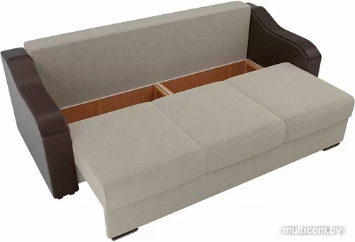 Диван Лига диванов Монако 102033 (бежевый/коричневый/зеленый)