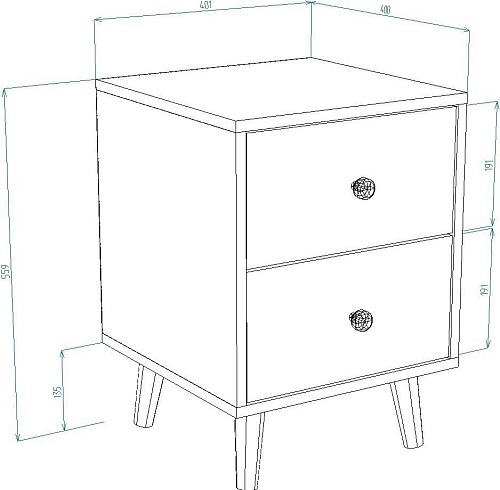 Тумба Премиум Рико (белый/дуб сонома)
