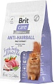 Сухой корм для кошек Brit Care Superpremium Anti-Hairball с белой рыбой и индейкой (вывод шерсти) 400 г