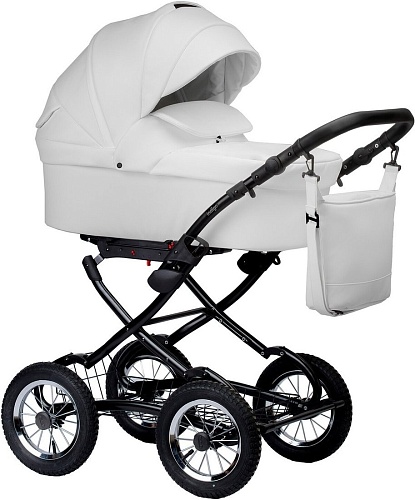 Универсальная коляска Indigo Barbara ECO Classic (2 в 1, be 05/белая кожа)