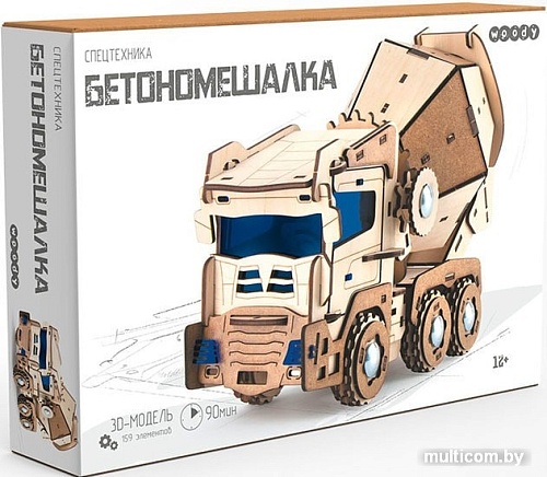Сборная модель Woody Бетономешалка 02604