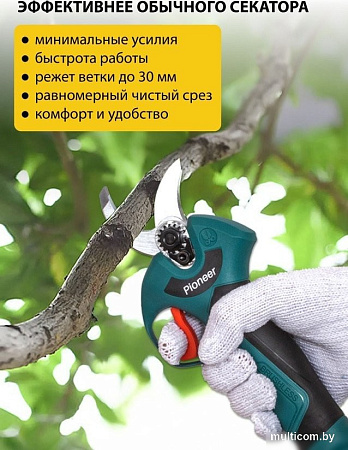 Секатор Pioneer Tools BP-20V20BL-01 (с 1-им АКБ, кейс)