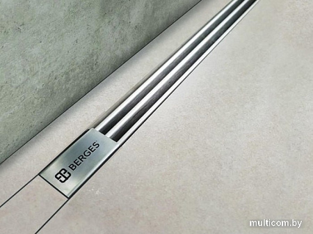 Трап/канал Berges Wasserhaus Super Slim 400 090077 (матовый хром)