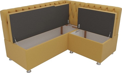 Угловой диван Mebelico Мирта 107595 (левый, желтый)