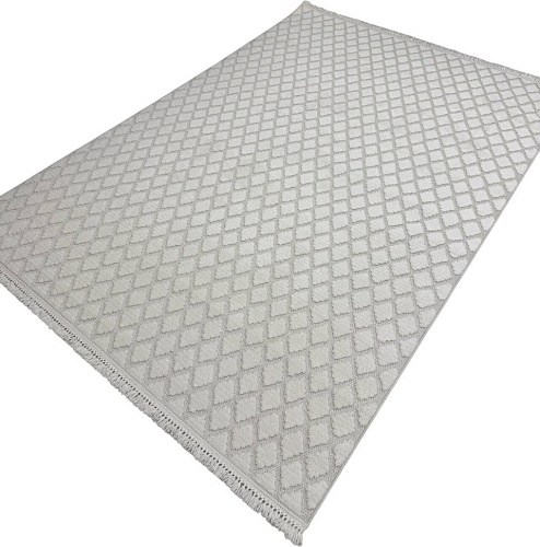 Ковер для жилой комнаты Radjab Carpet Поло Прямоугольник PL 246 12468RK (1.2x1.8, Cream)