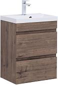 Aquanet Тумба с умывальником Нота New 58 335875 (дуб веллингтон табак)