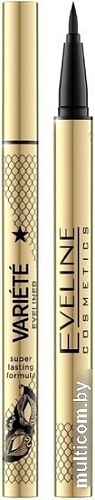 Подводка-фломастер Eveline Cosmetics Variete Waterproof Eyeliner Ultra Black Super Lasting