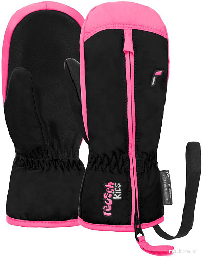 Горнолыжные варежки Reusch Ben 6285408-7769 (р-р 4, Mitten Black/Knockout Pink)