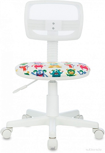 Компьютерное кресло Бюрократ CH-W299 (белый TW-15 сиденье мультиколор монстры)