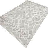 Ковер для жилой комнаты Radjab Carpet Поло Прямоугольник EN 256 12570RK (2.4x3.4, Cream/Beige)