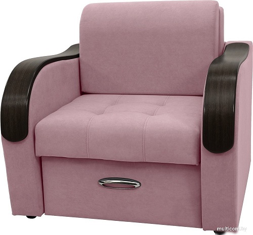 Кресло Сириус Лидер-1 НПБ 105x110 (Eva 14 велюр темно-розовый)