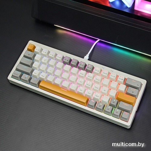 Клавиатура Cyberlynx ZA63 Beige Gray Yellow (TNT Yellow)