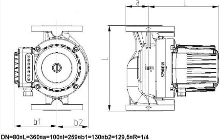 Циркуляционный насос IMP Pumps GHNbasic II 80-190F PN6