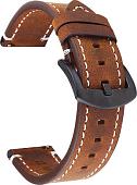 Ремешок Rumi кожаный Leather GT3 22 мм (темно-коричневый)