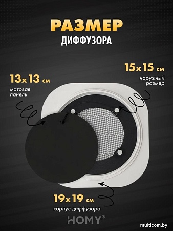 Вентиляционная решетка HOMY AIR круглый A100BS d150 (черная)