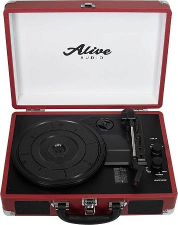 Виниловый проигрыватель Alive Audio Glam Cherry